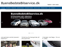 Tablet Screenshot of byensbedstebilservice.dk